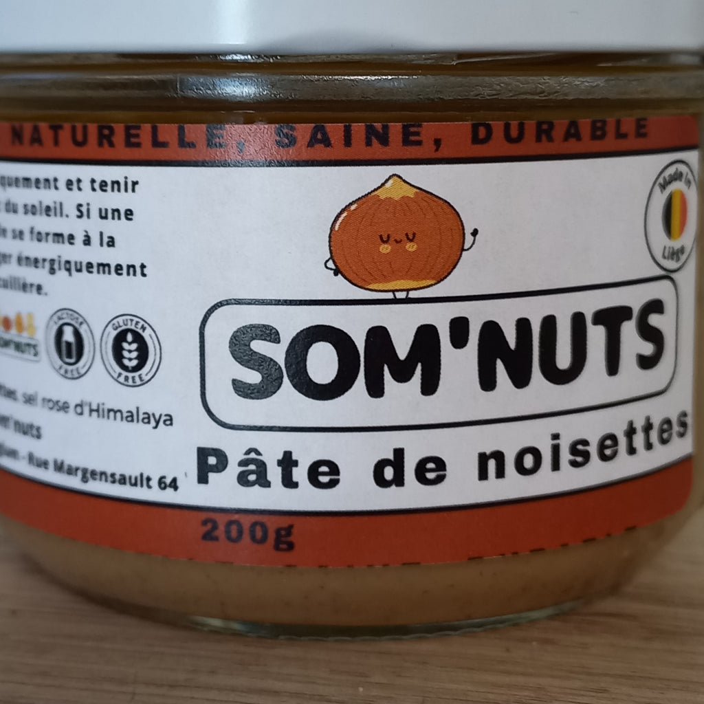 Pâte de noisettes 200gr som'nuts