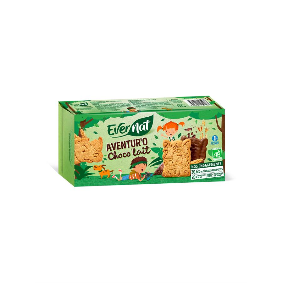 EVERNAT Aventur'o biscuit choc lait 192g