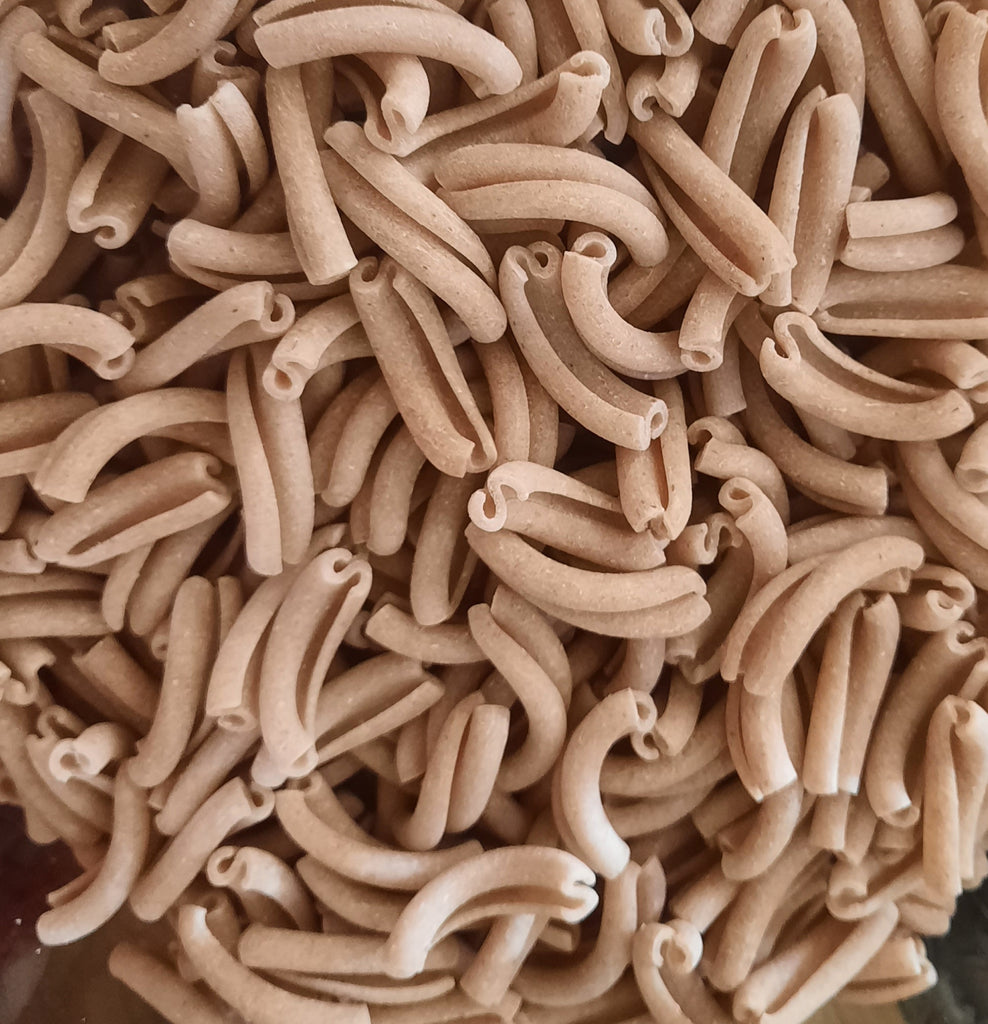 Pâtes d'épeautre semi-complet 100% Belges "Les Frangines" (casarecce) par 100g