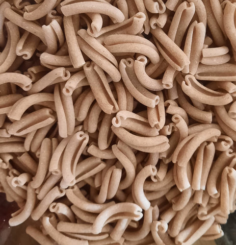 Pâtes d'épeautre semi-complet 100% Belges "Les Frangines" (casarecce) par 100g