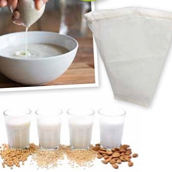 Sac à lait végétal en coton biologique