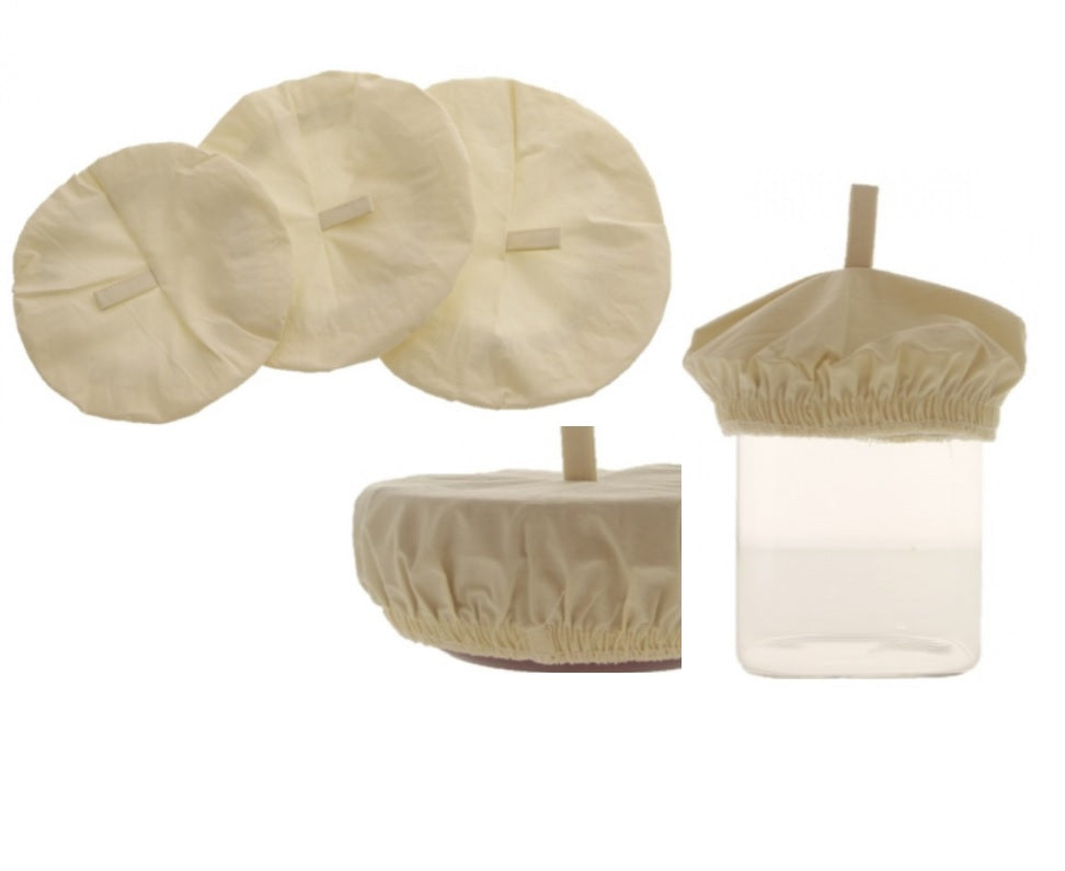 Couvercles charlotte en coton bio, 3 pièces (6.95 €)