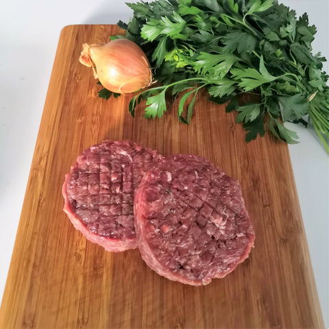 Burger de boeuf à la pièce (19.5€/kg - +/- 170g)