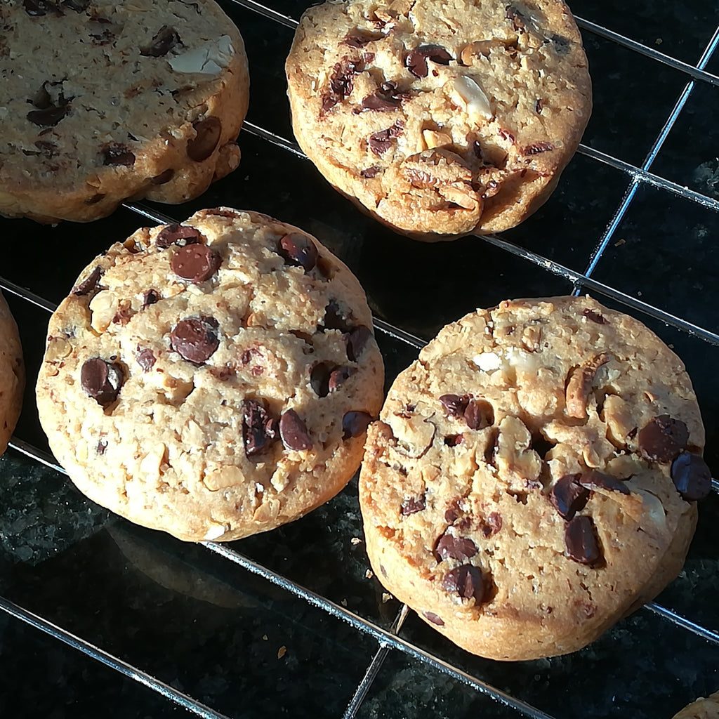 Cookies fruits secs-chocolat par 100g (+/- 3 pce/100g) "La Pomme de Pain"