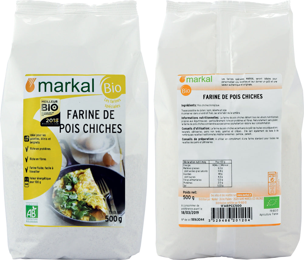 FARINE DE POIS CHICHE 500G