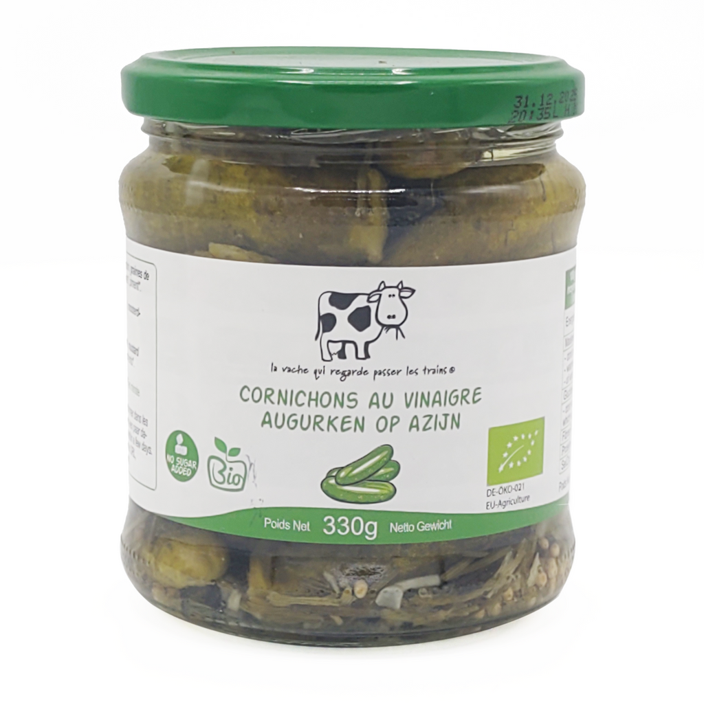 LA VACHE BIO Cornichons Fins au vinaigre 330g