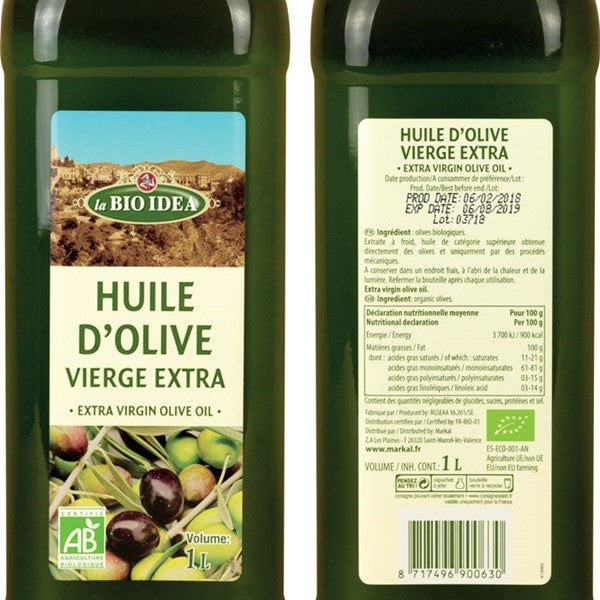 Huile D'Olive Vierge Extra 1L origine Tunisie- Le Bio Pour Tous - Coop La  Meute