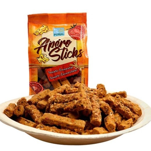 Biscuits apéro emmental tomates par 100g