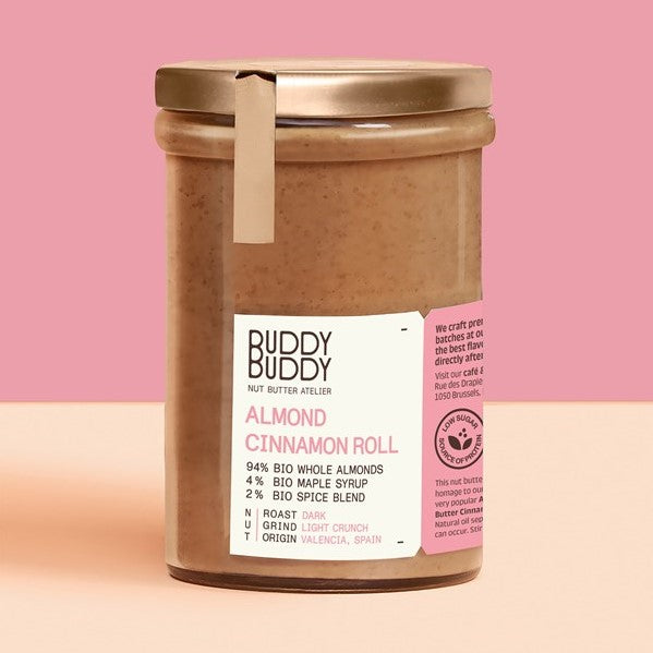 Beurre "Cinnamon Roll" (amande-cannelle) 260g Buddy Buddy - pâte à tartiner