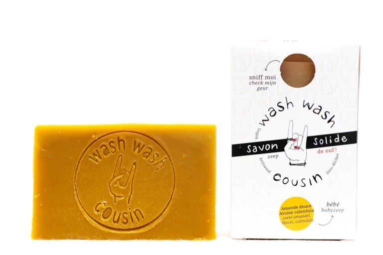 Savon solide pour bébé et femme enceinte  "Wash Wash Cousin"