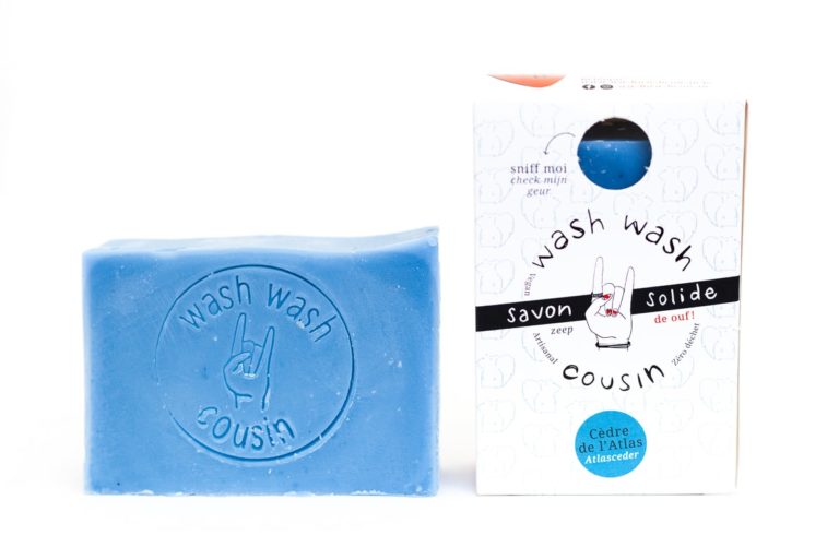 Savon solide cèdre de l'atlas  "Wash Wash Cousin"