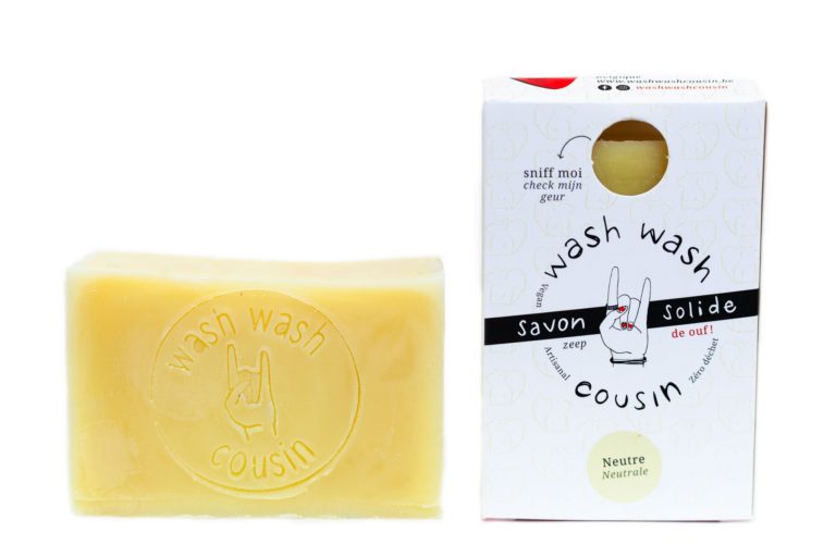 Savon solide neutre  "Wash Wash Cousin"