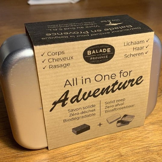 All in One for Adventure - Savon et boite de transport