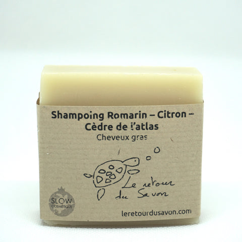 Shampoing Romarin, Citron et Cèdre de l'atlas - Cheveux gras (7,20€/pce)