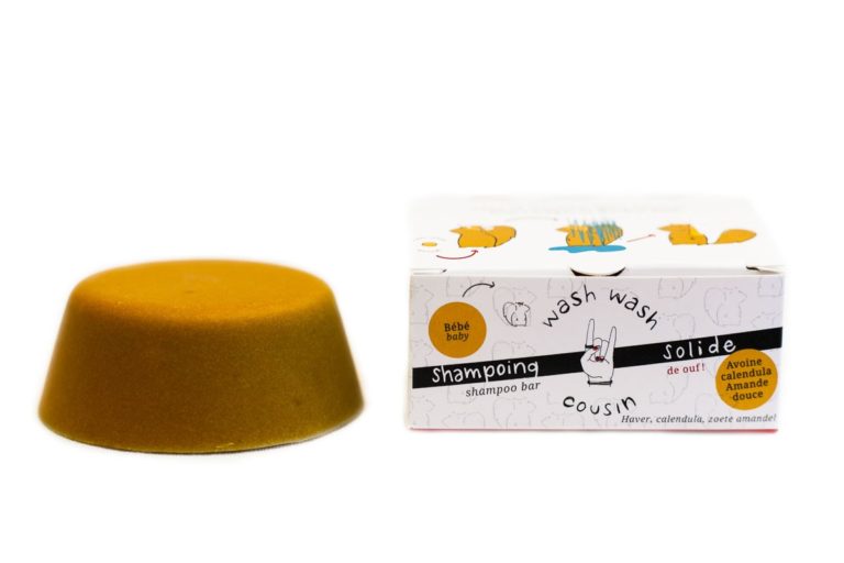 Shampoing solide pour bébé et femme enceinte "Wash Wash Cousin"