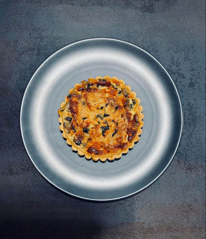 Tarte salée Italienne 14cm "chez viva" (jambon séché, aubergines, parmesan)