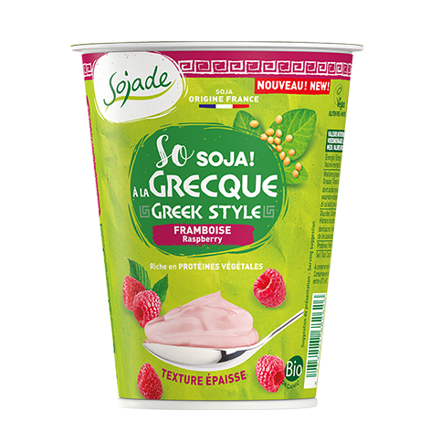 Yaourt SOJADE style grecque Framboise 400g