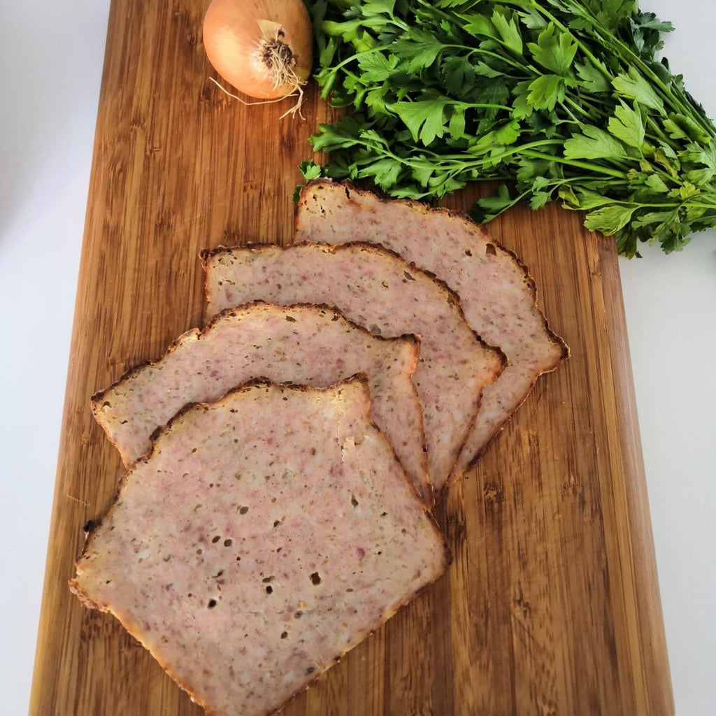 Pain de viande cuit à la tranche 2mm (17.42 €/kg - +/-20g)