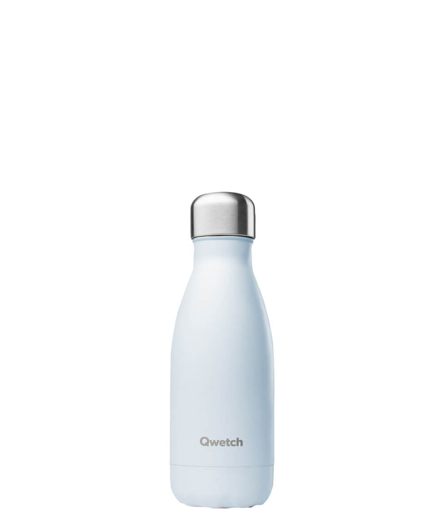Bouteille isotherme PASTEL Qwetch 260ml (bleu et rose)