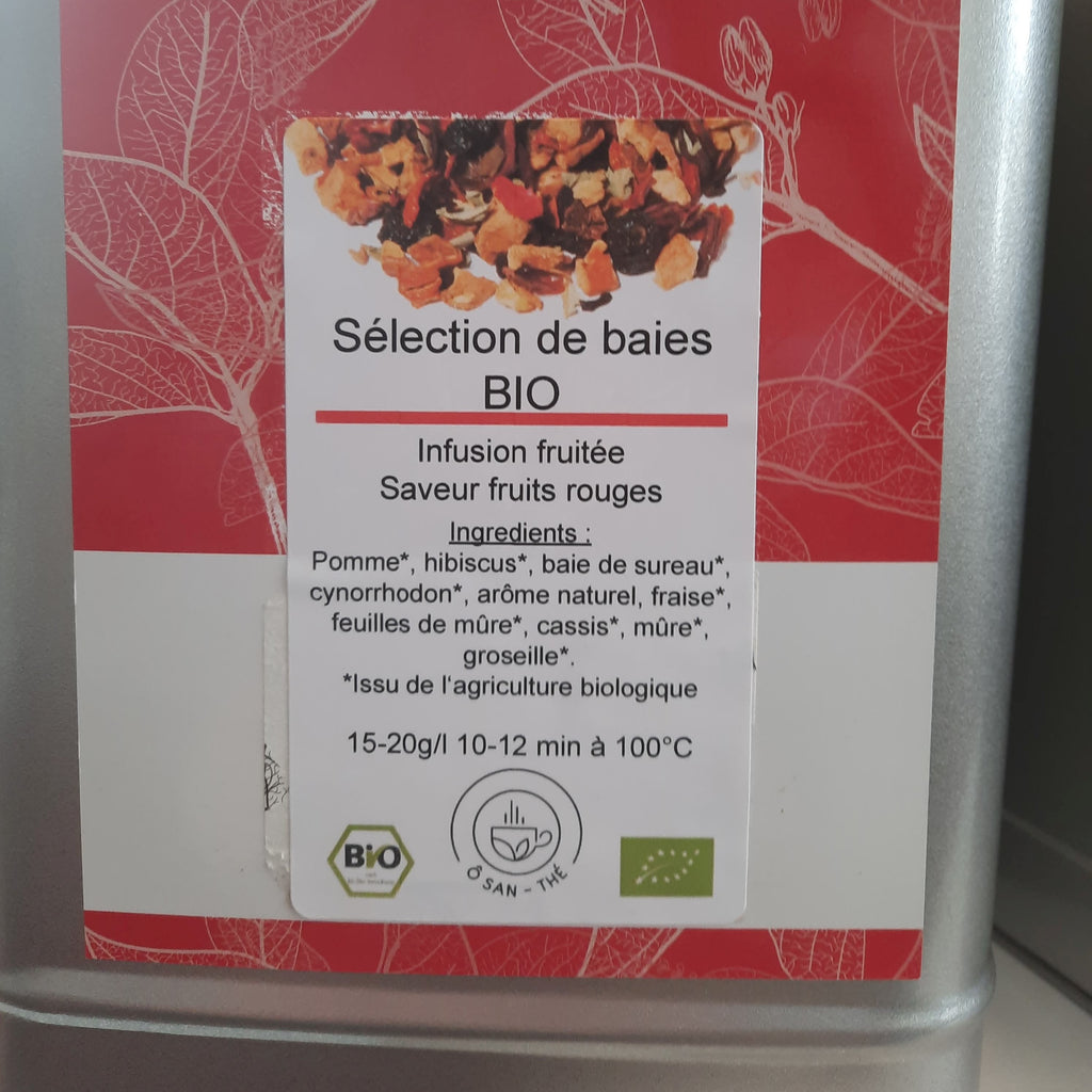 Infusion fruitée "Sélection de baies" BIO  by Ô-San-Thé (par 100g)
