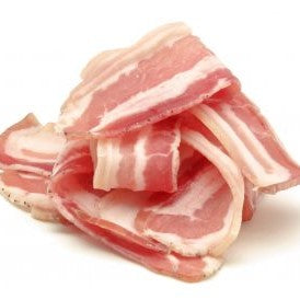 Lard fumé en fines tranches (22.5 €/kg - +/- 35g)