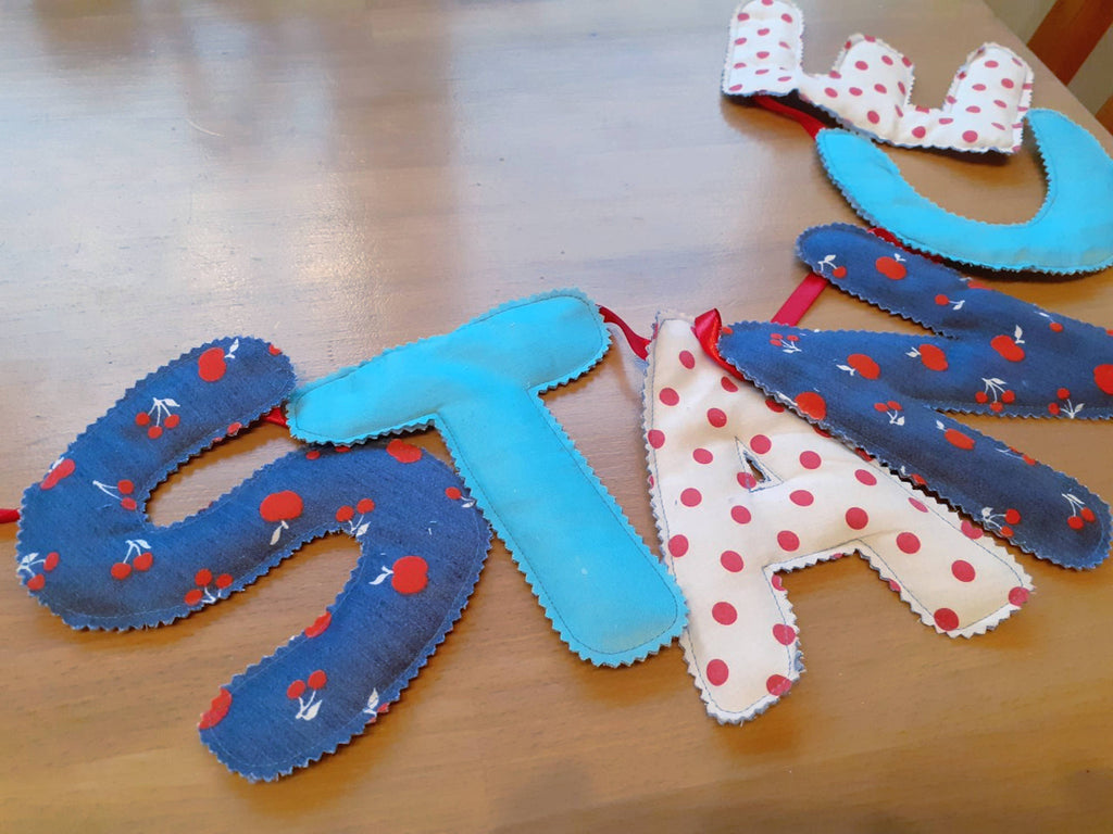 Lettre en tissu - Nat'Déco