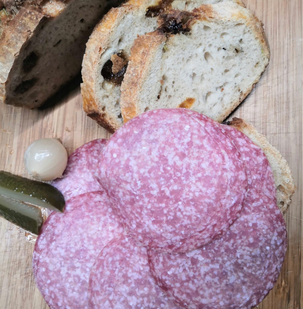 Salami à la tranche (25.6 €/kg - +/- 15g)