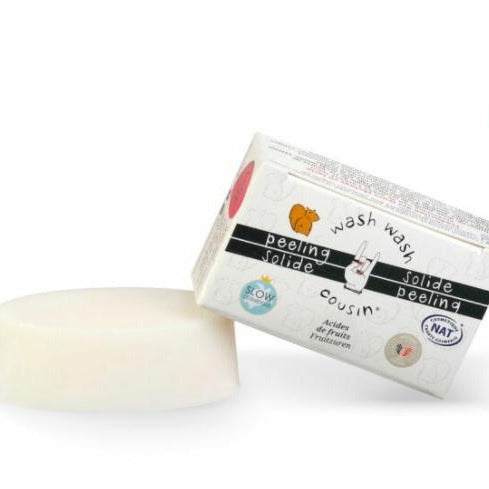 Peeling solide  aux acides de fruit "Wash Wash Cousin"