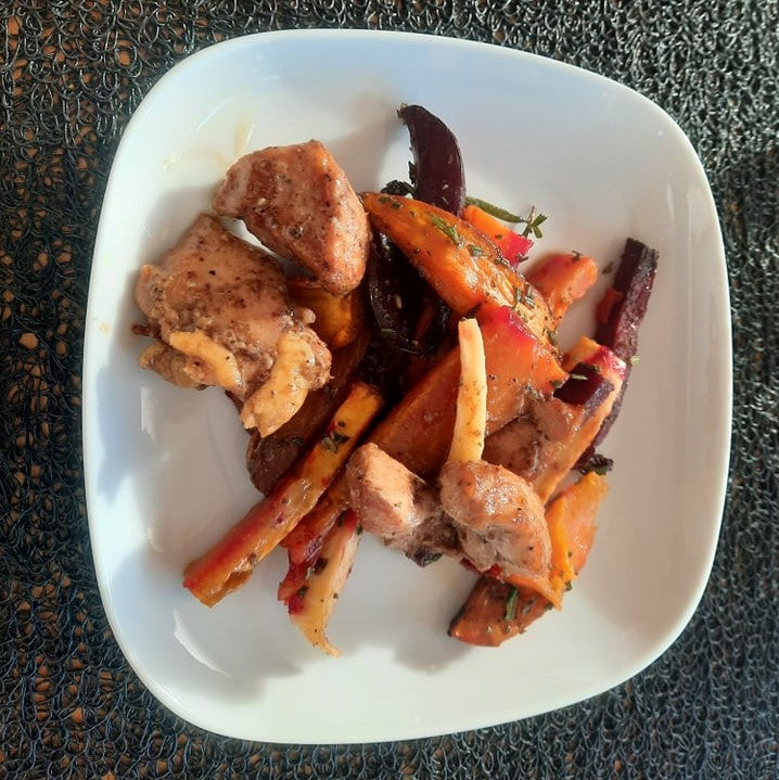 Poulet au Garam-Masala et ses frites de légumes racine - 4 personnes