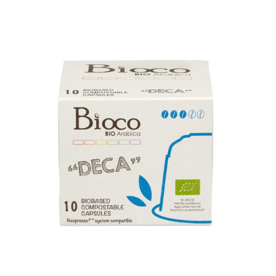Capsule café décaféiné par 10 capsules (4,25€/pce) - Biocompostable