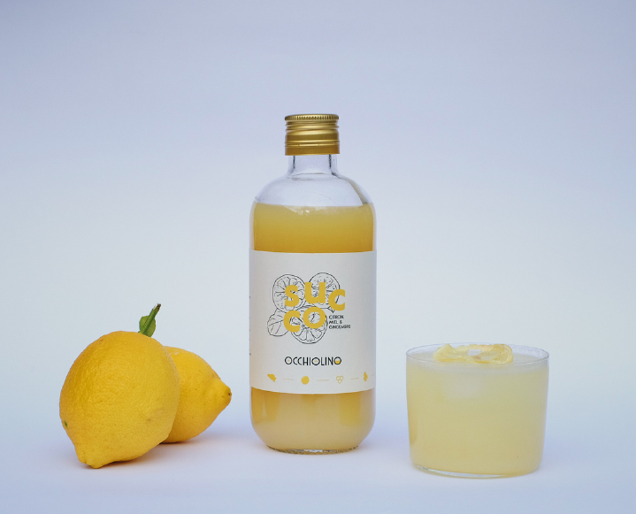 Succo 200ml - Jus de citron, miel et gingembre by Occhiolino