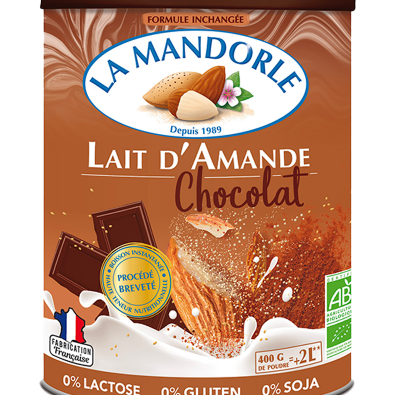 LAIT D'AMANDE Chocolat 400G (poudre)