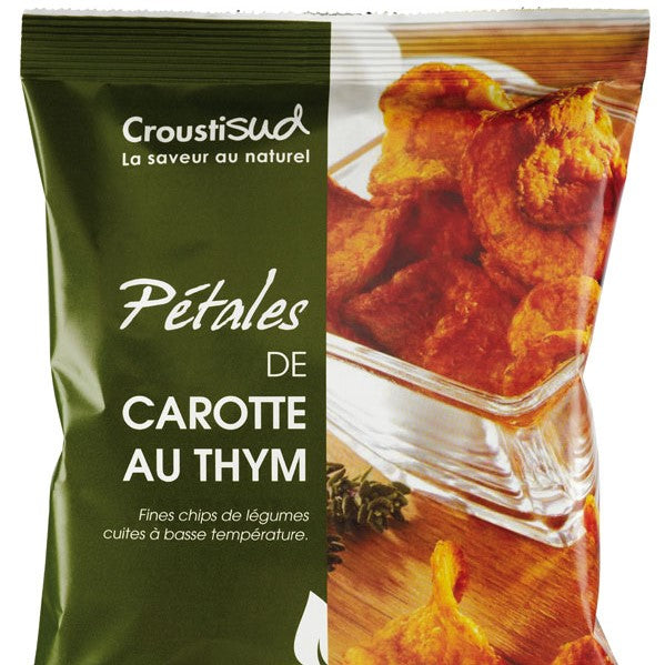 Chips de légumes - Pétales Carotte - Thym 70g