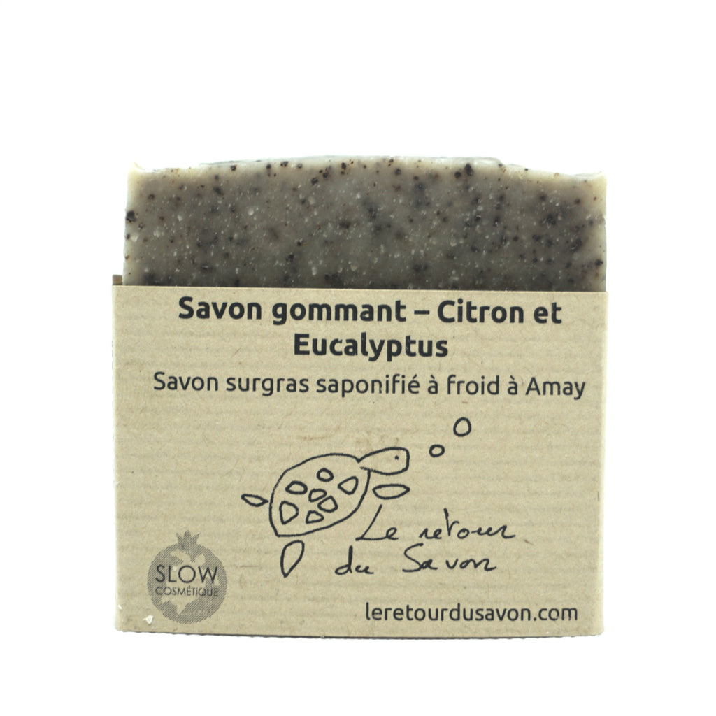 Savon gommant HE citron et eucalyptus - Surgras 8% (6€/pce)