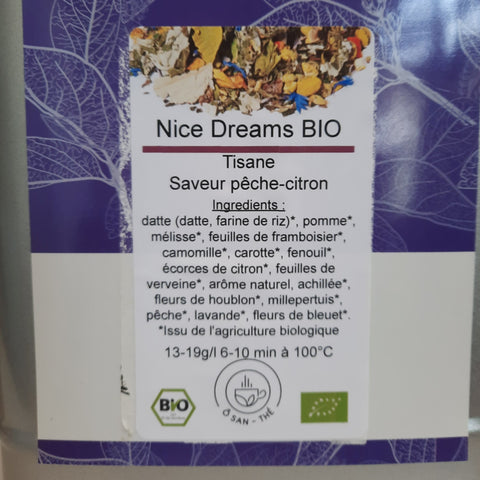 Tisane "Nice Dreams" BIO by Ô-San-Thé (par 100g)